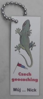 Geocaching přívěsek - ještěrka